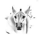 wild mustang tattoo design idea