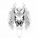 wild mustang tattoo design idea