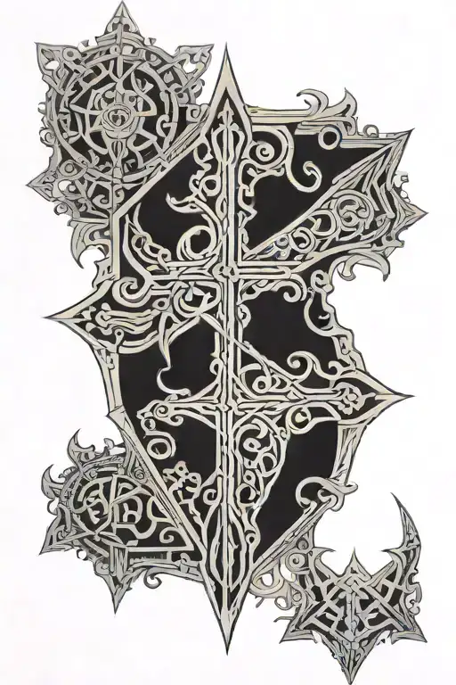 elden ring's malenia blade of miquella tattoo design idea