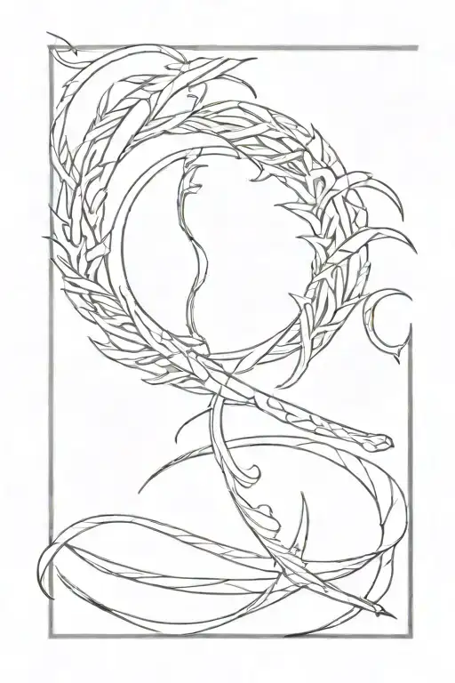 elden ring's malenia blade of miquella tattoo design idea