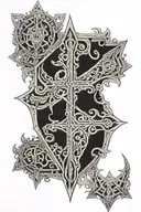 elden ring's malenia blade of miquella tattoo design idea