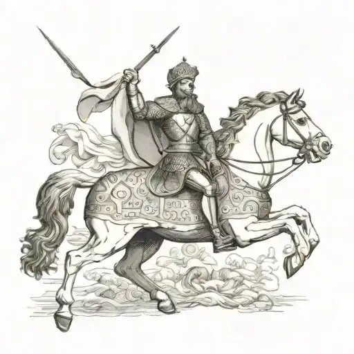 Saint George the Victorious tattoo design idea