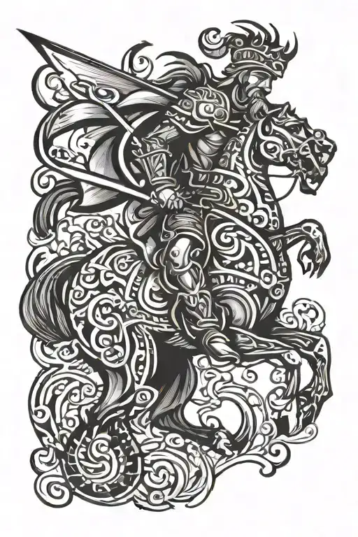 Saint George the Victorious tattoo design idea