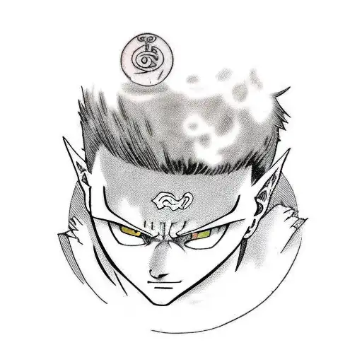 gaara con gli occhi di sasuke tattoo design idea