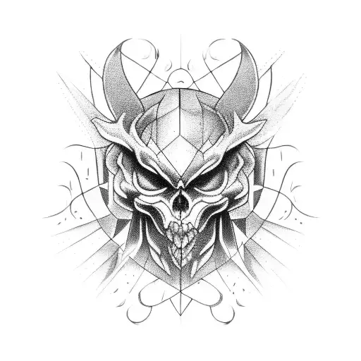 Dark magic tattoo design idea