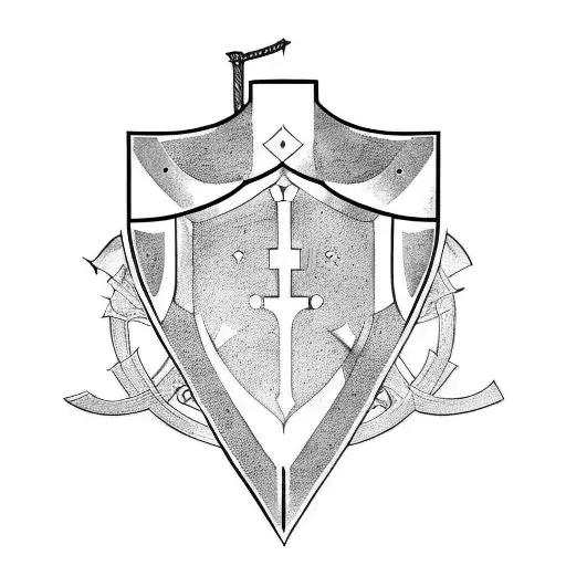 A medieval knight  tattoo design idea