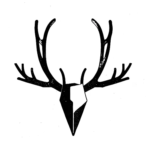 A knight with antlers  tattoo design idea