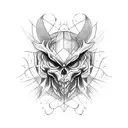 Dark magic tattoo design idea