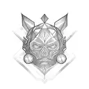 Dark magic tattoo design idea