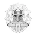 A medieval knight  tattoo design idea