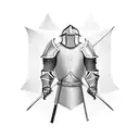 Medieval knight  tattoo design idea