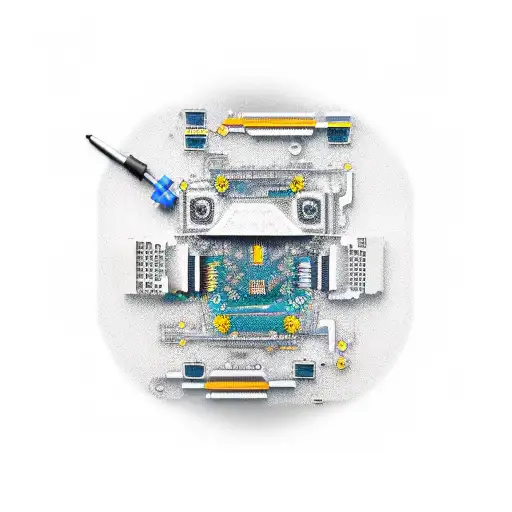 computer motherboards and bits tattoo design idea