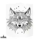 tattoo of wolf on mans masculine chest looking scary and big teeths with blood in his mount tattoo design idea