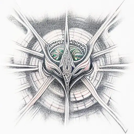 Matrix green tattoo design idea