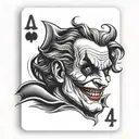 joker card tattoo design idea