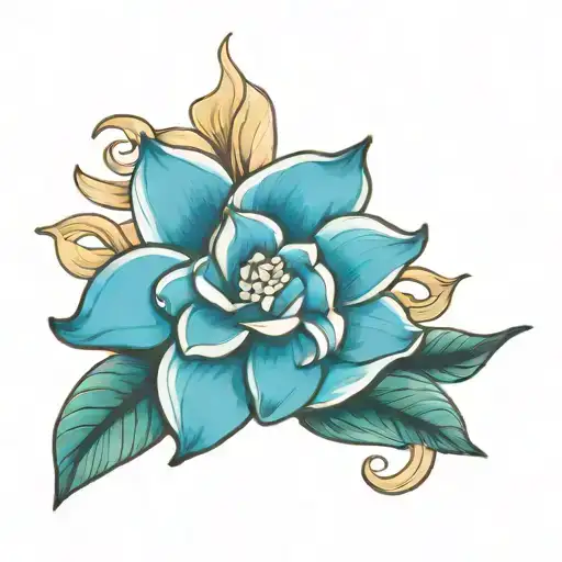 Gardenia tattoo design idea