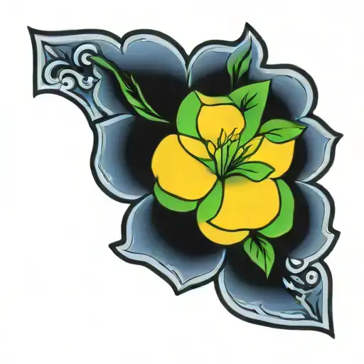 Gardenia tattoo design idea