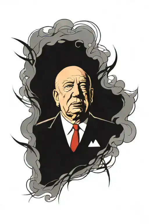 Alfred Hitchcock  tattoo design idea