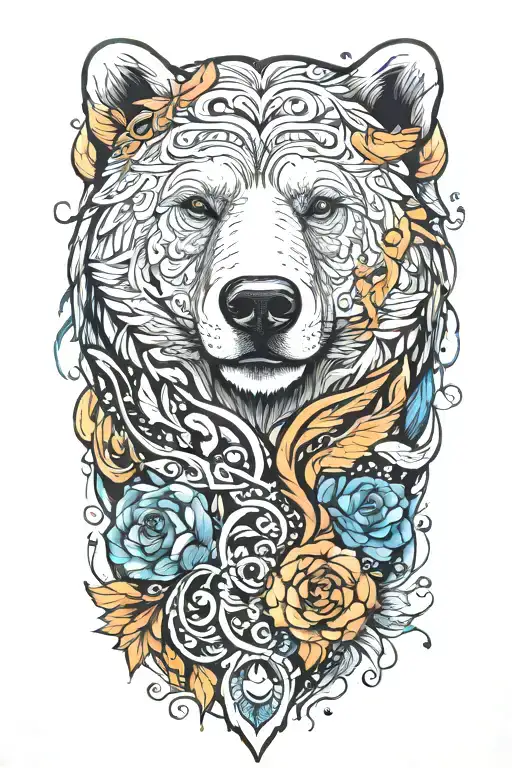 spirit bear tattoo design idea