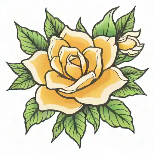 Gardenia tattoo design idea