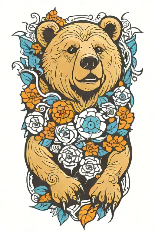spirit bear tattoo design idea