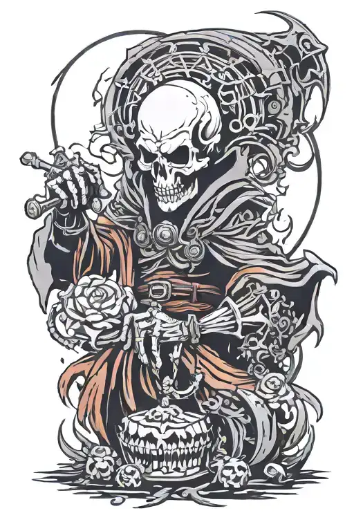 Lich tattoo design idea