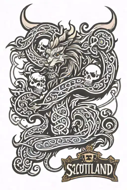 Scotland tattoo design idea