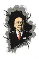 Alfred Hitchcock  tattoo design idea