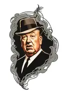 Alfred Hitchcock  tattoo design idea