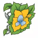 Gardenia tattoo design idea