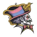 Carnival ringmaster tattoo design idea