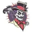 Carnival ringmaster tattoo design idea