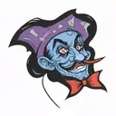 Carnival ringmaster tattoo design idea