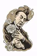 Alfred Hitchcock  tattoo design idea