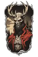 Wendigo tattoo design idea