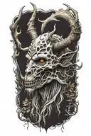 Wendigo tattoo design idea