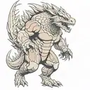 kaiju tattoo design idea