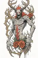 Wendigo tattoo design idea