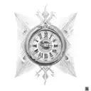 roman 5 verse 3-14 in roman numerals tattoo design idea