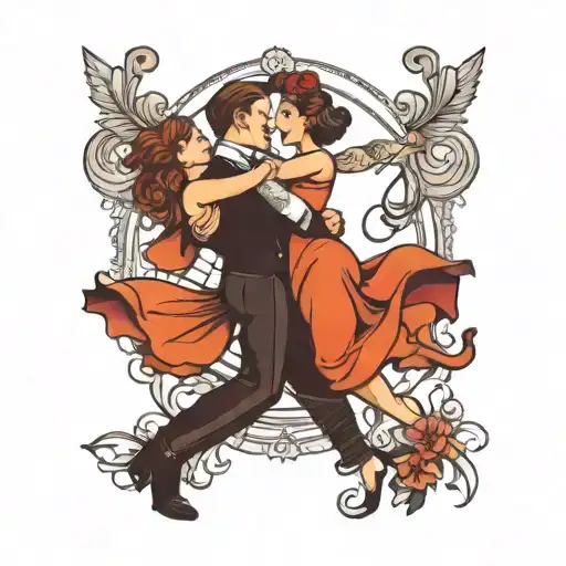 Josie and Gavin dance inspired tattoo tattoo design idea