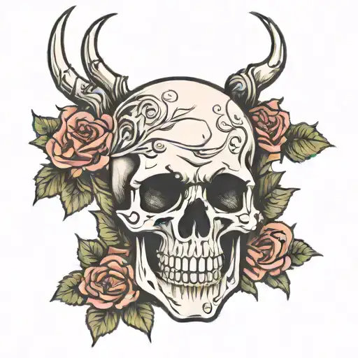 skull arm reaching up spine tattoo tattoo design idea