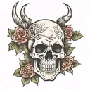 skull arm reaching up spine tattoo tattoo design idea