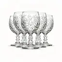 wine glass tattoo design idea