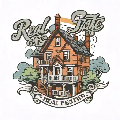 real estate agent slogan  tattoo design idea