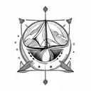 Sail Boat tattoo design idea