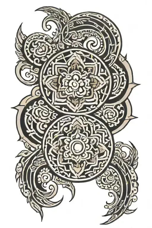 Hmong inspired tattoo tattoo design idea