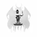 standing buddha  tattoo design idea