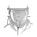 welder welding a pipe tattoo design idea