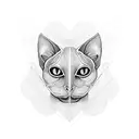 sphinx cat tattoo design idea