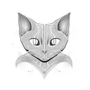 sphinx cat tattoo design idea